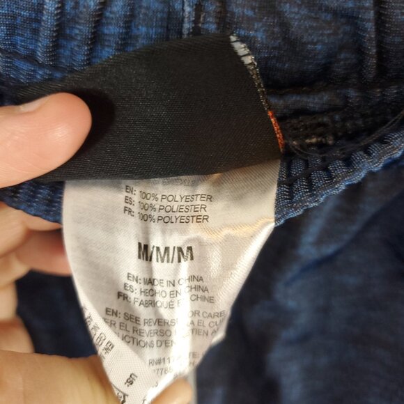 And 1 Blue Mens Elastic Drawstring Athletic Basketball Pants Sz Medium - Picture 7 of 11